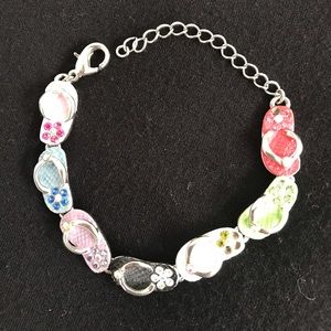 Flip flop bracelet 8.5”